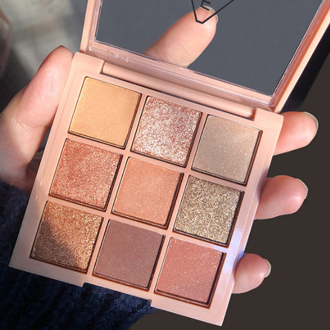 New Arrival Charming Eyeshadow Palette 9 Color Make up Palette Matte Shimmer Pigmented Eye Shadow Powder Beauty Glazed