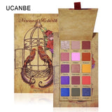 Brand Cosmetics 35 Color Shimmer Matte Eye Shadow Palette Glitter Highlight Metallic Eyeshadow Power Pigmented Waterproof Makeup