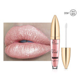 Pudaier diamond glitter lip gloss sparky shiny pigment 18colors waterproof long lasting red blue black lipstick liquid gel PD021