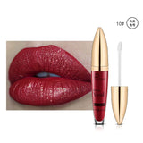 Pudaier diamond glitter lip gloss sparky shiny pigment 18colors waterproof long lasting red blue black lipstick liquid gel PD021