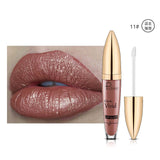 Pudaier diamond glitter lip gloss sparky shiny pigment 18colors waterproof long lasting red blue black lipstick liquid gel PD021