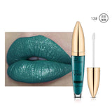Pudaier diamond glitter lip gloss sparky shiny pigment 18colors waterproof long lasting red blue black lipstick liquid gel PD021