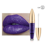 Pudaier diamond glitter lip gloss sparky shiny pigment 18colors waterproof long lasting red blue black lipstick liquid gel PD021