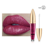 Pudaier diamond glitter lip gloss sparky shiny pigment 18colors waterproof long lasting red blue black lipstick liquid gel PD021