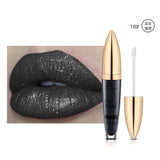 Pudaier diamond glitter lip gloss sparky shiny pigment 18colors waterproof long lasting red blue black lipstick liquid gel PD021