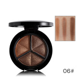 Smoky Eyeshadow Pallet Makeup 3 Colors Natural Matte Eye Shadow Palette Nude Eye Shadow Glitter with Brush