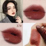 Miss Rose matte lipstick sexy red dark vampire Jujube red lipstick waterpoof long lasting 7 colors 3.8 brown lipstick MS058
