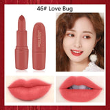 Miss Rose matte lipstick sexy red dark vampire Jujube red lipstick waterpoof long lasting 7 colors 3.8 brown lipstick MS058