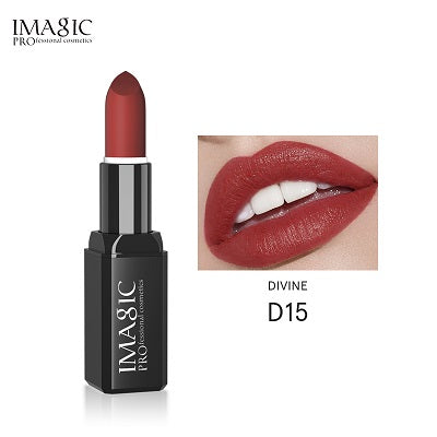 IMAGIC Kissproof Glossy Lipstick 16 Colors Waterproof Pigment Multiple Colour Easy To Carry Matte Batom