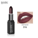IMAGIC Kissproof Glossy Lipstick 16 Colors Waterproof Pigment Multiple Colour Easy To Carry Matte Batom
