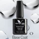 VENALISA Non Cleansing Topcoat CANNI Nail Art 7.5ml Soak off Base Coat Foundation without Sticky Layer No Wipe Top Coat Nail Gel