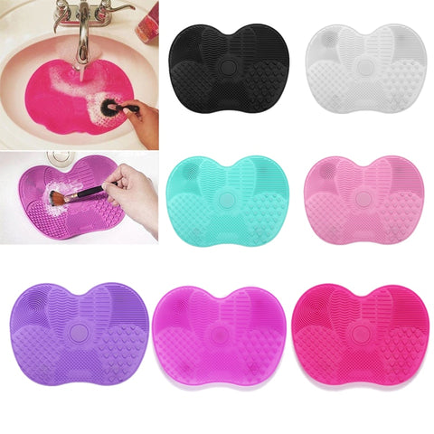 Silicone Makeup Brush Cleaning Pad Mat Brush Washing Tools Cosmetic Eyebrow Brushes Cleaner Tool Scrubber Board Makeup Cleaning