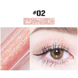 10 Kleur Diamant Oogschaduw Naakt Metalen Shimmer Glow Glitter Enkele Vloeibare Oogschaduw Make Pigment Accessorices Schoonheid Cosmetica