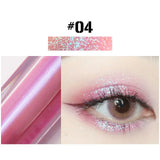 10 Kleur Diamant Oogschaduw Naakt Metalen Shimmer Glow Glitter Enkele Vloeibare Oogschaduw Make Pigment Accessorices Schoonheid Cosmetica