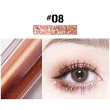 10 Kleur Diamant Oogschaduw Naakt Metalen Shimmer Glow Glitter Enkele Vloeibare Oogschaduw Make Pigment Accessorices Schoonheid Cosmetica