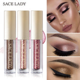 SACE DAME Glitter Lidschatten Make-Up Flüssigkeit Schimmer Lidschatten Metalle Illuminator Glow Kit Machen Up Highlighter Creme Kosmetische