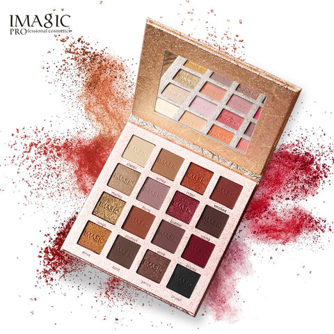 IMAGIC Neue Ankunft Charming Lidschatten 16 Farbe Palette Make up Palette Matte Schimmer Pigmentierte Lidschatten Pulver