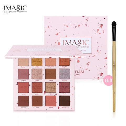 IMAGIC Neue Ankunft Charming Lidschatten 16 Farbe Palette Make up Palette Matte Schimmer Pigmentierte Lidschatten Pulver