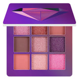 9 cores amarelo beleza vitrificada maquiagem sombra palete pincéis de maquiagem shimmer pigmentado sombra paleta compõem paleta