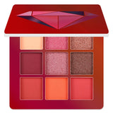 9 cores amarelo beleza vitrificada maquiagem sombra palete pincéis de maquiagem shimmer pigmentado sombra paleta compõem paleta