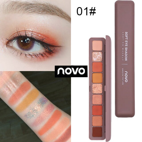 Novo marca 9 cores glitter galaxy sombra paleta pigmento shimmer fosco sombra maquiagem flash brilho diamante sombra kit