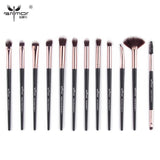 Ensemble de pinceaux de maquillage Anmor 3-12 pièces/lot ombre à paupières mélange Eyeliner cils sourcils maquillage pinceaux professionnel fard à paupières brosse