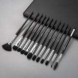 Ensemble de pinceaux de maquillage Anmor 3-12 pièces/lot ombre à paupières mélange Eyeliner cils sourcils maquillage pinceaux professionnel fard à paupières brosse