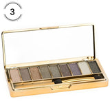 Sombra de olho profissional pallete maquiagem 9 cores diamante brilho brilhante brilhante sombra de olho compõem paleta à prova dwaterproof água com escova