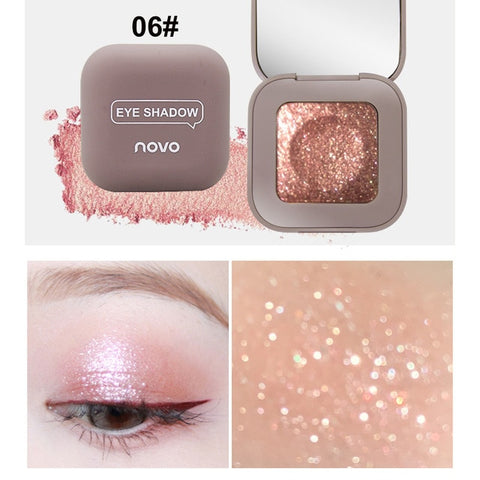 Novo Glitter Eyeshadow Makeup Palette Eye Shadow Palette Shine Polarize Eyeshadow Sparkling Duochrome Pigment Cosmetics 2019