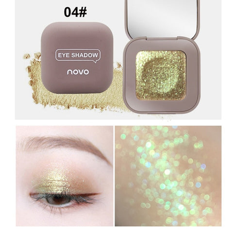 Novo Glitter Eyeshadow Makeup Palette Eye Shadow Palette Shine Polarize Eyeshadow Sparkling Duochrome Pigment Cosmetics 2019