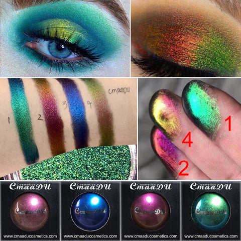 4-color eye shadow waterproof long-lasting light color eye shadow glitter eye makeup glitter eye shadow palette